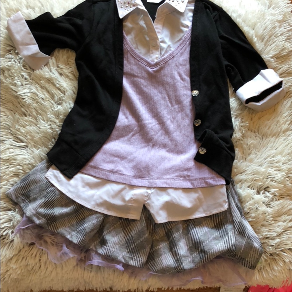 Knit Works skirt and shirt set